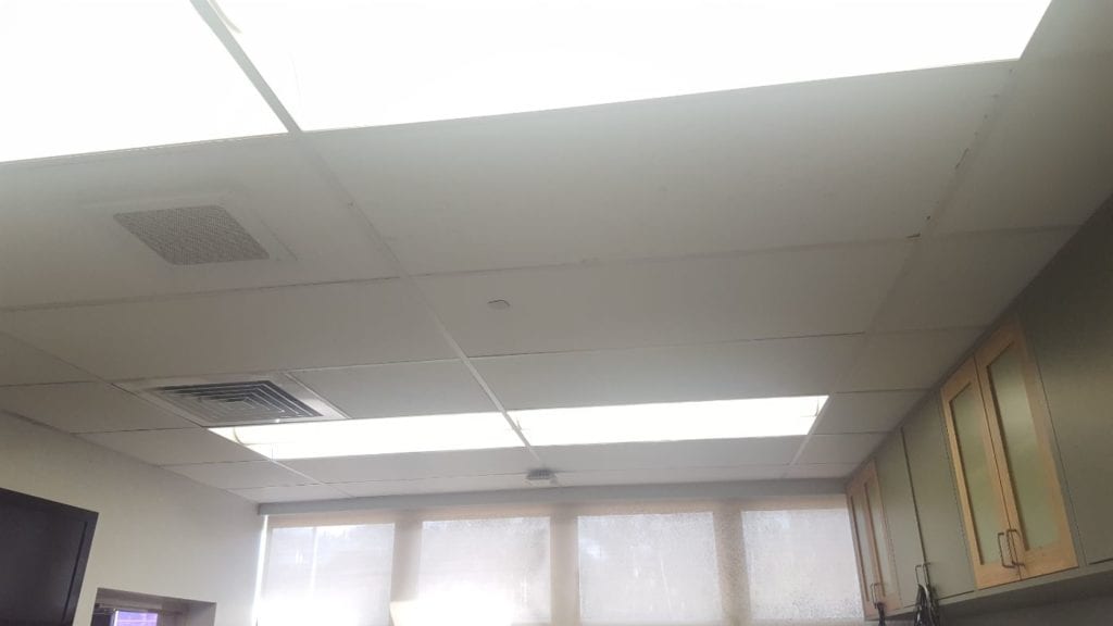 UH Les Murakami Locker Room Acoustical Ceiling