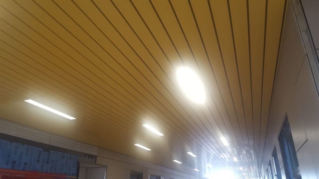 Stevenson Middle School Metal Panel Ceiling